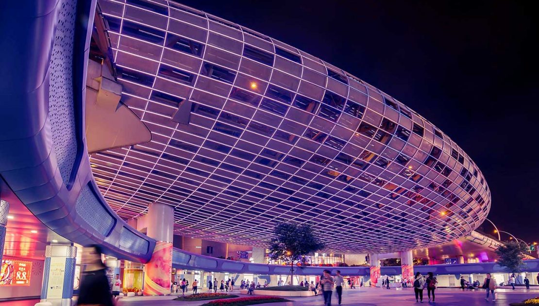 what is building facade design | how to design unique facades نور ساختمان در شب