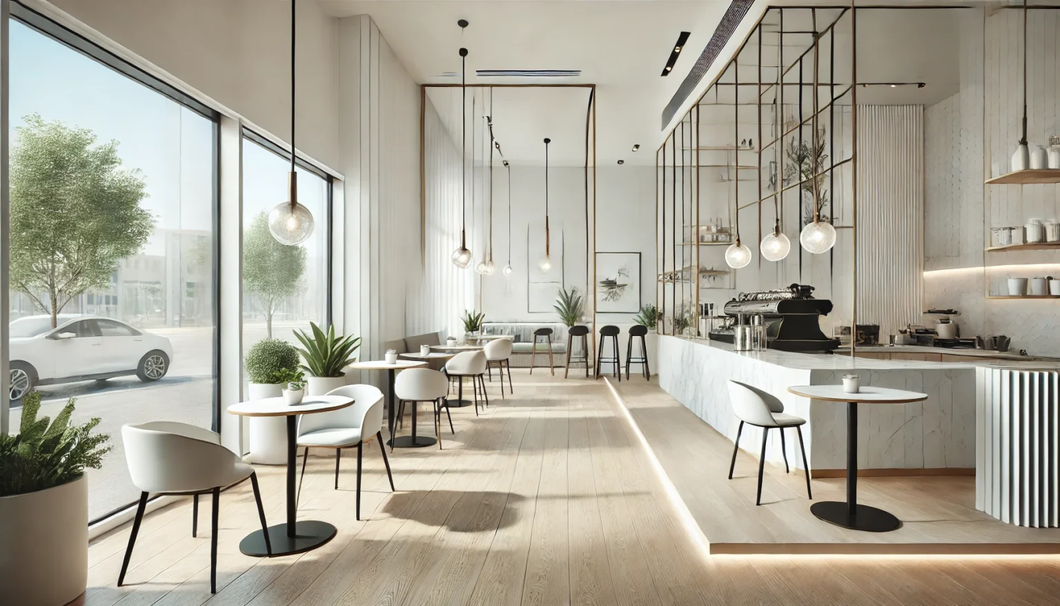 Modern coffee shop design