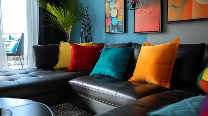 Combination of colors with dark color